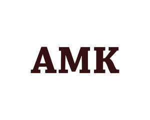 AMK logo design vector template