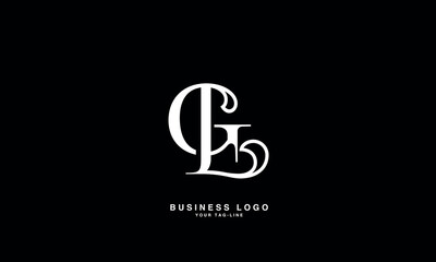 GL, LG, G, L;, Abstract Letters Logo Monogram