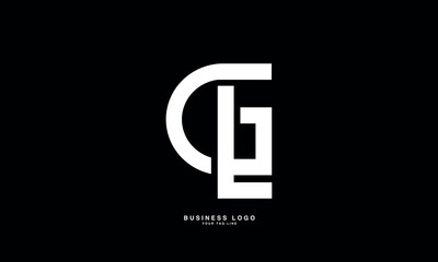 GL, LG, G, L;, Abstract Letters Logo Monogram
