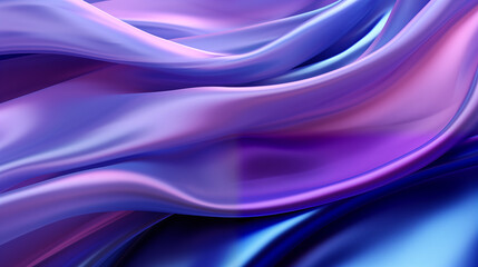 Obraz premium Smooth purple textile waves metal pattern. Sophisticated metallic texture abstract background design. Ripples silk textile. Luxurious elegant aesthetic backdrop textured wallpaper