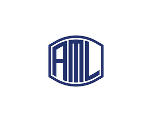 AML Logo design vector template