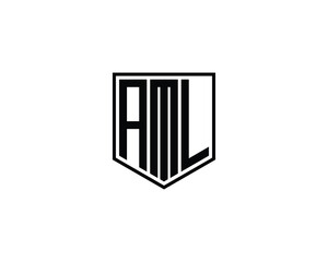 AML Logo design vector template