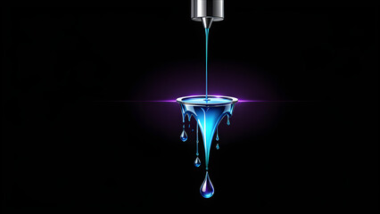 iv drip icon isolated on a black background. with black copy space - obrazy, fototapety, plakaty