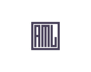 AML Logo design vector template