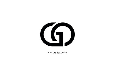 GO, OG, G, O, Abstract Letters Logo Monogram