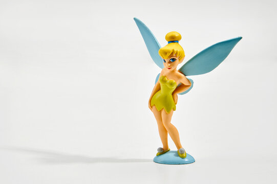 Figurine of Tinker Bell character in white studio