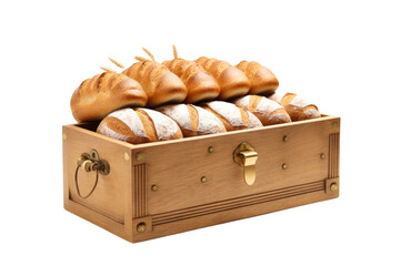 Bread Box Isolated On Transparent Background