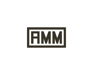 Obraz premium AMM Logo design vector template