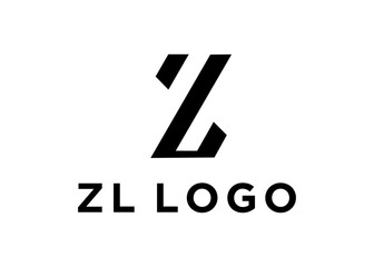 letter zl logo, design, Vector, illustration, Creative icon, template - obrazy, fototapety, plakaty