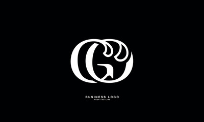 GO, OG, G, O, Abstract Letters Logo Monogram
