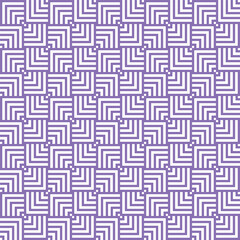 Purple and White Seamless abstract geometric overlapping squares pattern