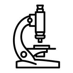 Microscope line icon