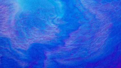 Liquid Blue And Purple Paint