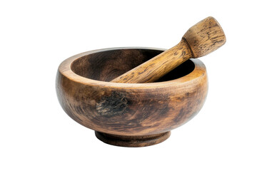 Mortar and Pestle Isolated on Transparent Background