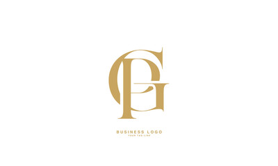 GP, PG, G, P, Abstract Letters Logo Monogram