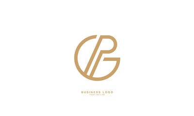 GP, PG, G, P, Abstract Letters Logo Monogram