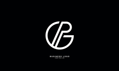 GP, PG, G, P, Abstract Letters Logo Monogram