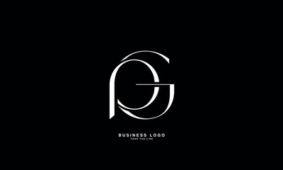 GP, PG, G, P, Abstract Letters Logo Monogram