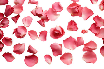 Rose Petals Isolated on Transparent Background