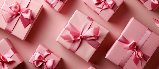 Luxury holiday presents in pink gift boxes for various occasions, delivered for shopping, beauty, and surprises.