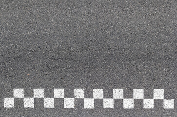 Obraz premium Damier sur asphalte 