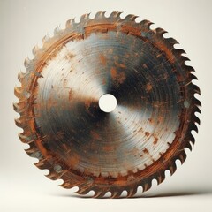 rustic circular saw blade
 - obrazy, fototapety, plakaty