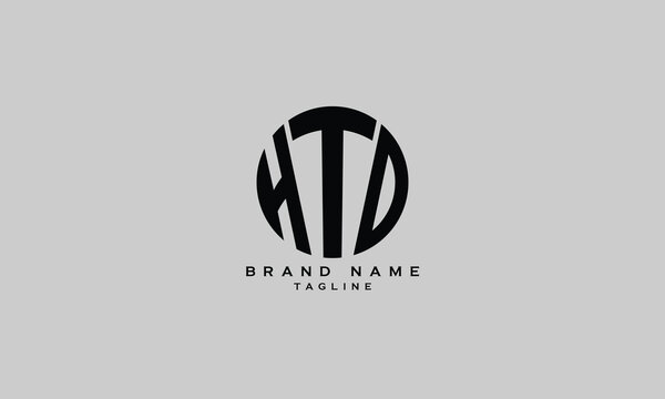 HTD, HDT, THD, TDH, DTH, DHT, Abstract initial monogram letter alphabet logo design