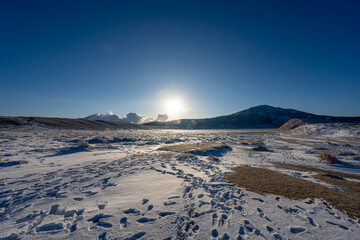 阿蘇山　草千里ヶ浜からの風景