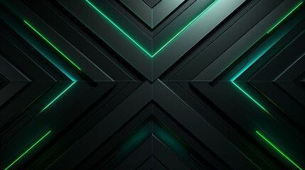 Green neon dark textured futuristic door metal pattern. Advanced technology. Science fiction spacecraft doorway metallic texture abstract background design. Cyberpunk backdrop wallpaper