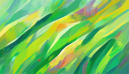 Abstract and ecological background filled with wide green lines