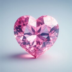 crystal heart with diamonds
