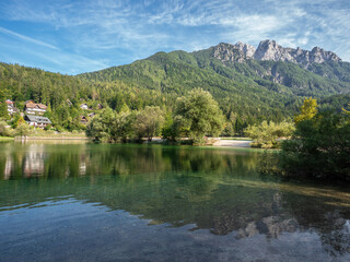 Lake Jasna in Alps, Slovenia