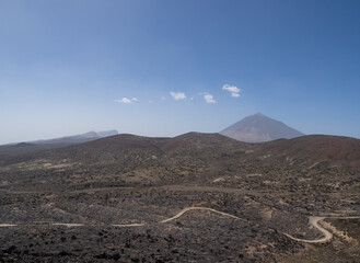 Landscape of Teide National Park .