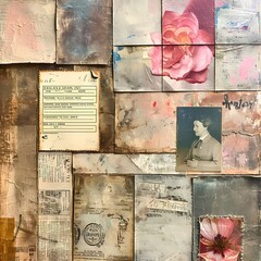 vintage background with papers