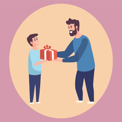 son give gift to father