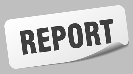 report sticker. report label