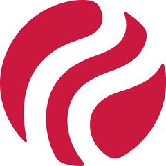 Round shape illustration. Abstract circle pattern hand drawing design element