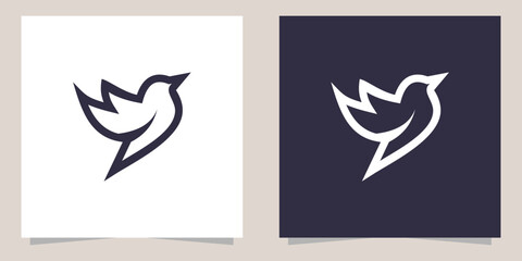 bird logo design vector