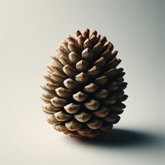 pine cone on white background
