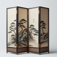 Folding Chinese partition screen
