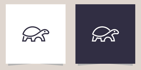 turtle logo design vector