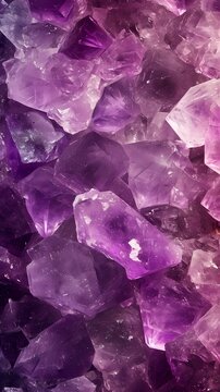 Beautiful Amethyst purple gemstone background 
