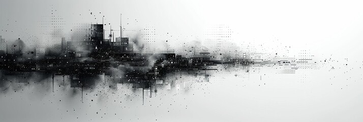 Delve into the realm of innovation with a light gray abstract technology background, exuding futuristic vibes and tailored for background wallpapers, web banners, and themes inspired by technology.