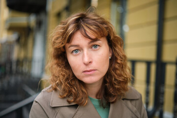 Face, smile and portrait of a woman happy in a park in summer for beauty, excited and confident in nature. garden and female person or model outdoor with freedom, happiness, style. High quality photo