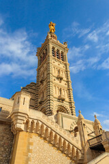 Basilica of Notre Dame de la Garde in Marseille, France