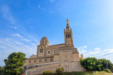 Basilica of Notre Dame de la Garde in Marseille, France