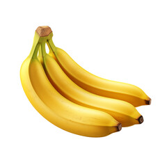 banana isolated on transparent background