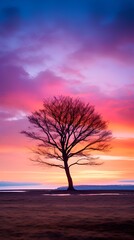 Fototapeta na wymiar beautiful tree in golden hour beautiful background, nature background