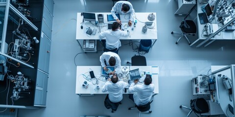 High-tech engineering lab with advanced equipment