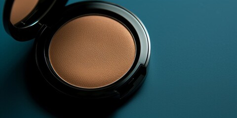 Powder: Compact with a mirror and a blank label
